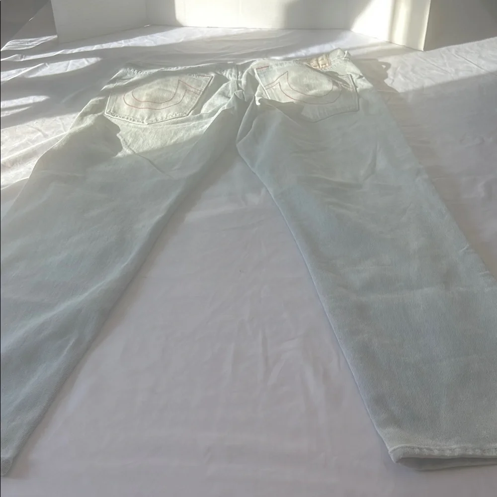 Men's Light Gray Straight Jeans